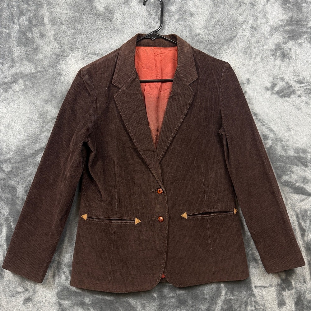 Levi's Corduroy Blazer Womens Size 8 Brown Western Style Jacket 754801328
